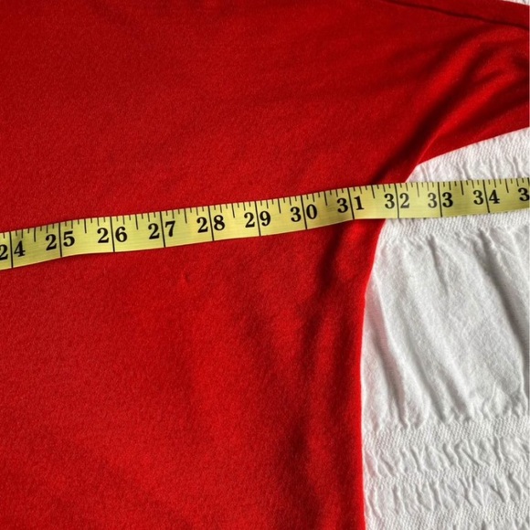 RW & Co. tomato red batwing sleeve jersey top. Sleeves 3/4 length 100% viscose S - Picture 8 of 10